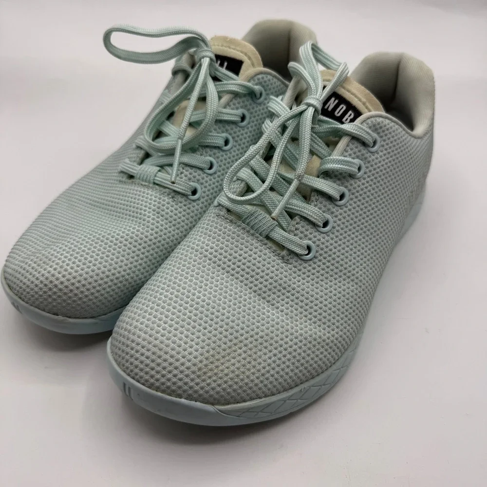 NOBULL Mint Green Mesh Trainers Crossfit Gym Shoes Women Size 10 Men 8.5‎